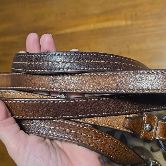 Coach Alexandra Tote Bag featuring a signature "Op Art" canvas pattern. - Picture 11 of 16